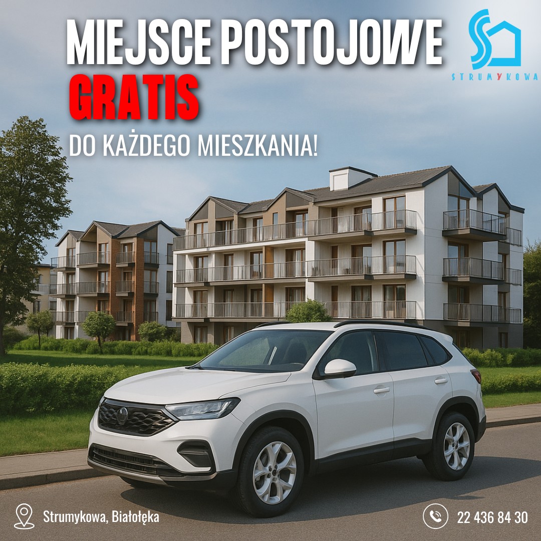 Miejsce postojowe gratis do każdego mieszkania